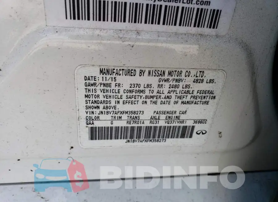 JN1BV7APXFM358273 Photo# 12