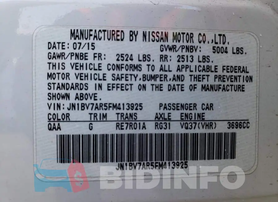 JN1BV7AR5FM413925 Photo# 13