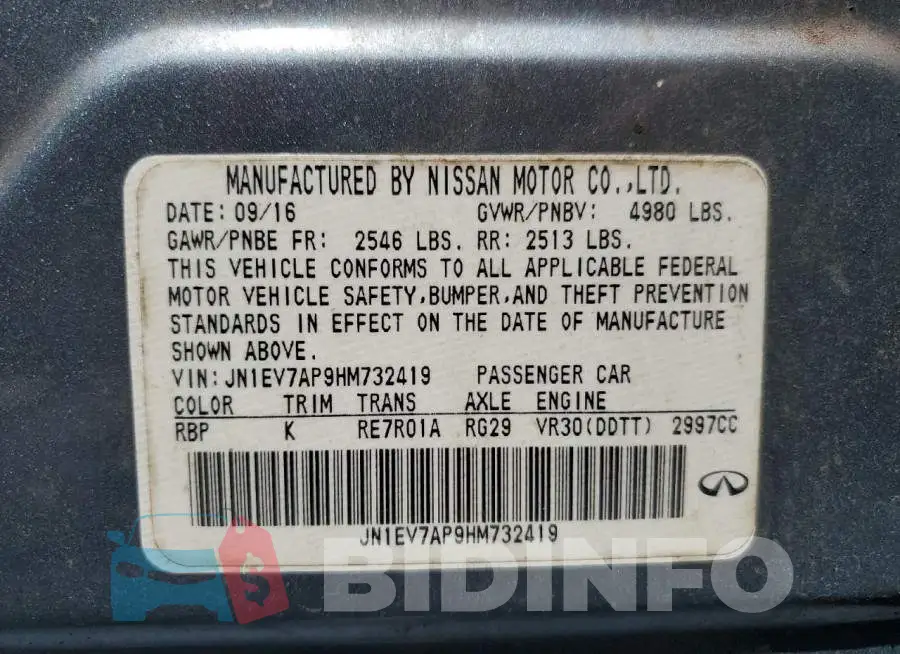 JN1EV7AP9HM732419 Photo# 13