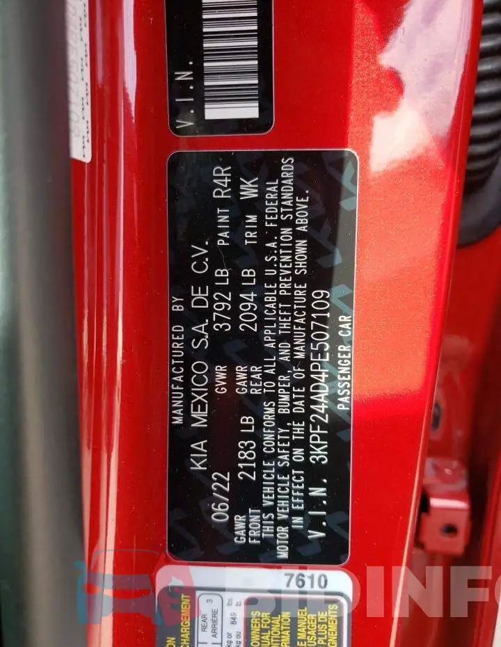 3KPF24AD4PE507109 Photo# 12