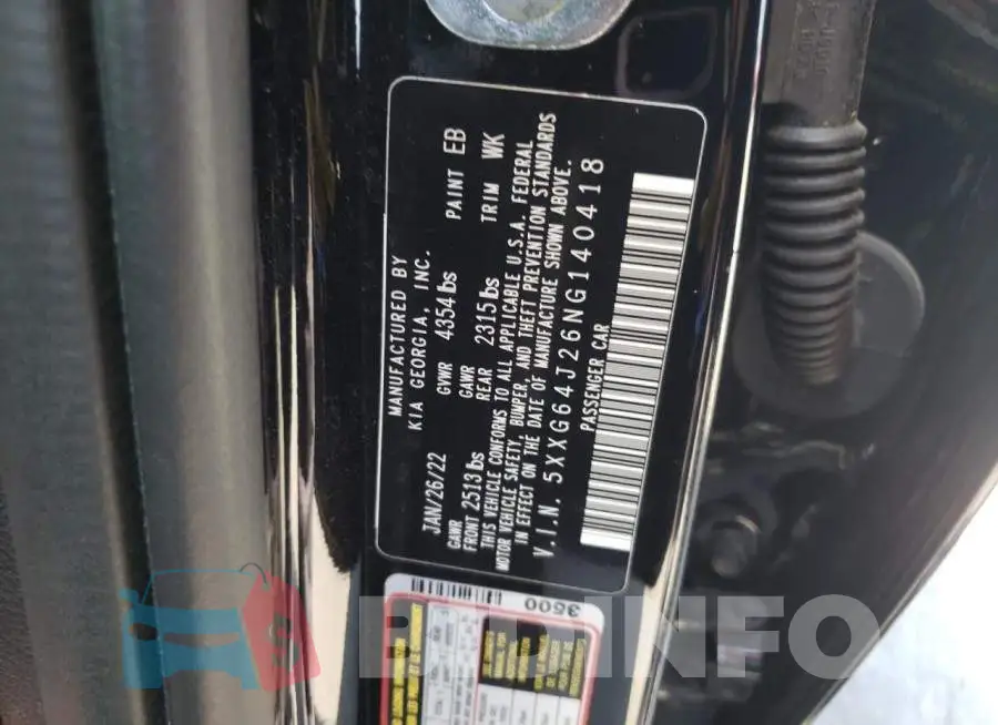 5XXG64J26NG140418 Photo# 13