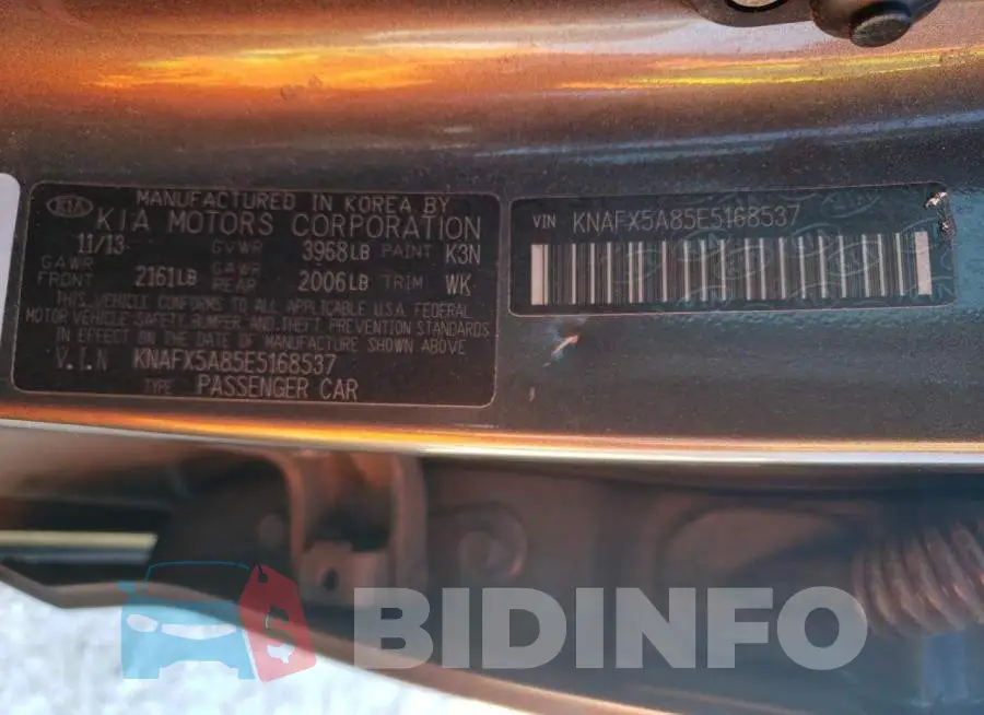 KNAFX5A85E5168537 Photo# 12