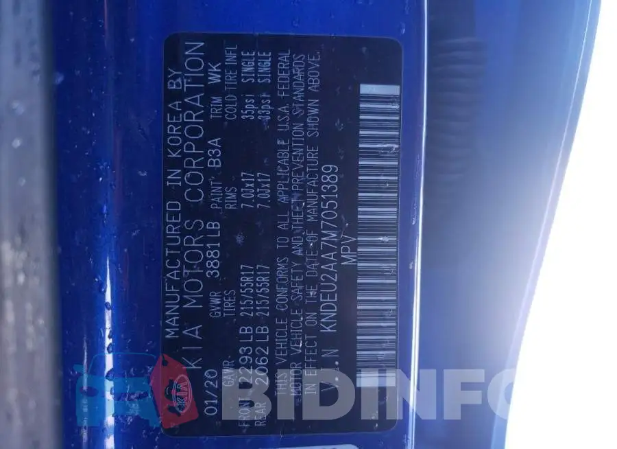 KNDEU2AA7M7051389 Photo# 12