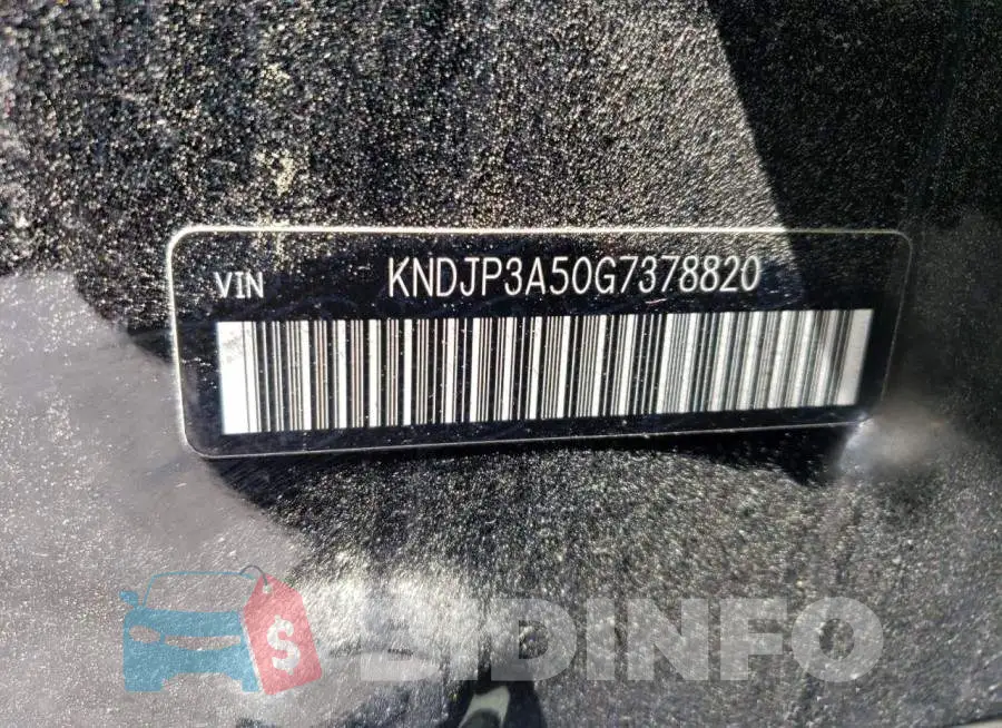 KNDJP3A50G7378820 Photo# 13