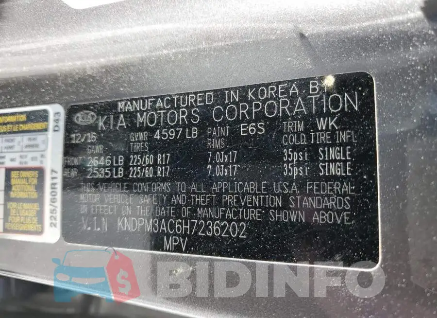 KNDPM3AC6H7236202 Photo# 13