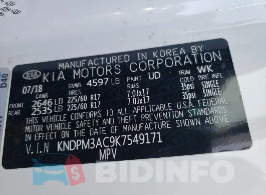 KNDPM3AC9K7549171 Photo# 10