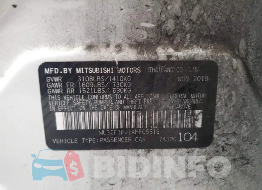 ML32F3FJ1KHF05516 Photo# 12