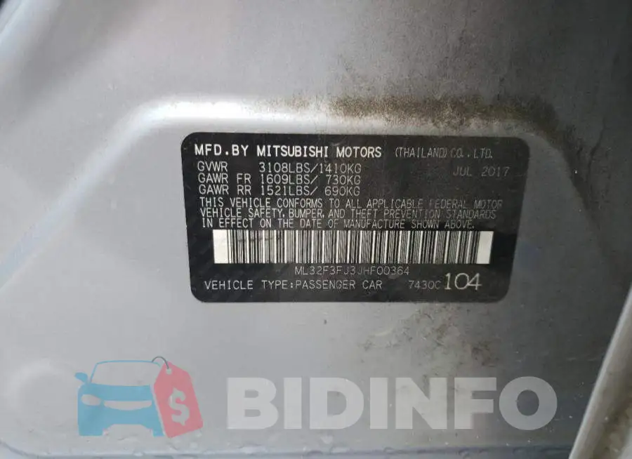 ML32F3FJ3JHF00364 Photo# 12
