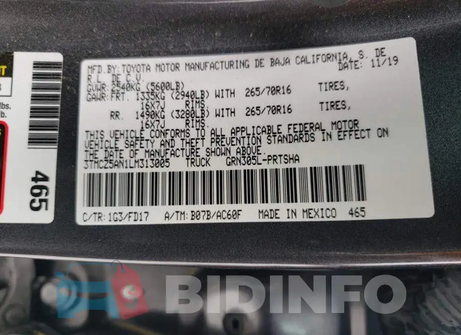 3TMCZ5AN1LM313005 Photo# 13