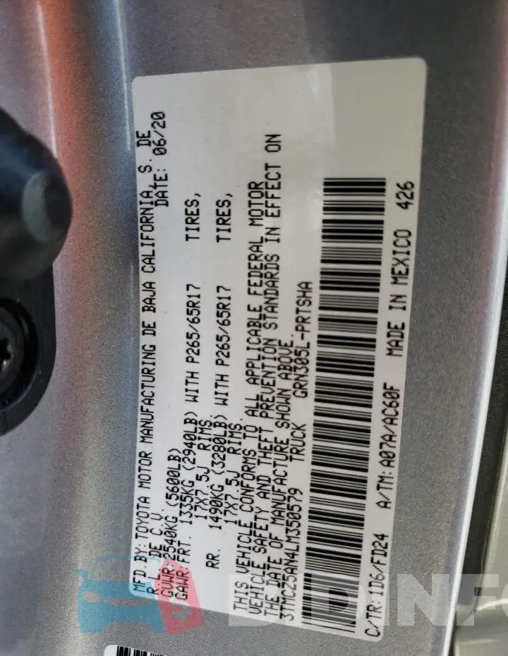 3TMCZ5AN4LM350579 Photo# 12