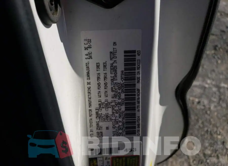 3TYSZ5AN8NT062292 Photo# 12