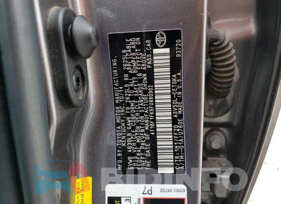 4T1BF1FK6FU880902 Photo# 12
