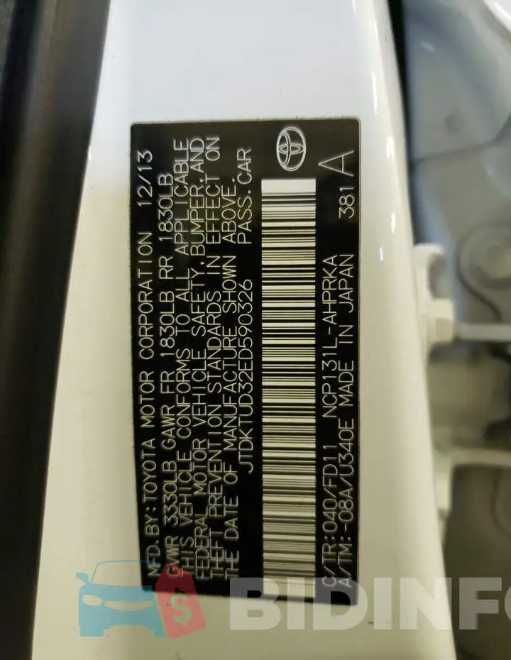 JTDKTUD32ED590326 Photo# 12