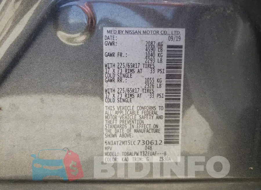 5N1AT2MT5LC730612 Photo# 12
