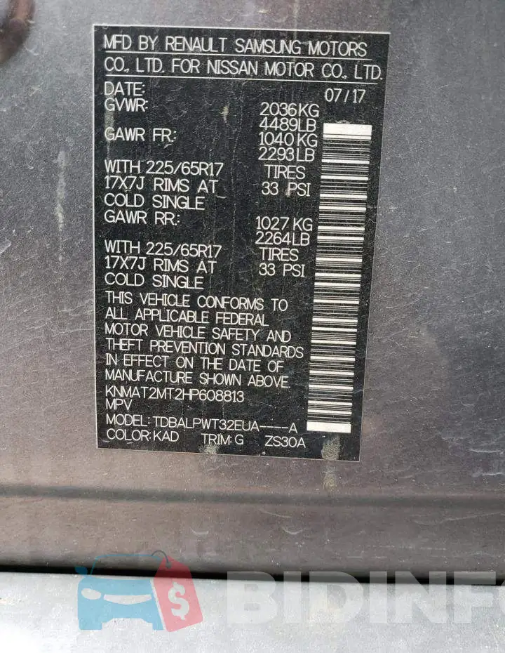 KNMAT2MT2HP608813 Photo# 12