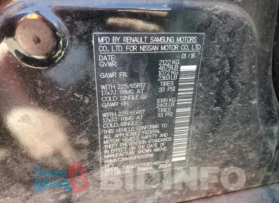 KNMAT2MV6GP655956 Photo# 13