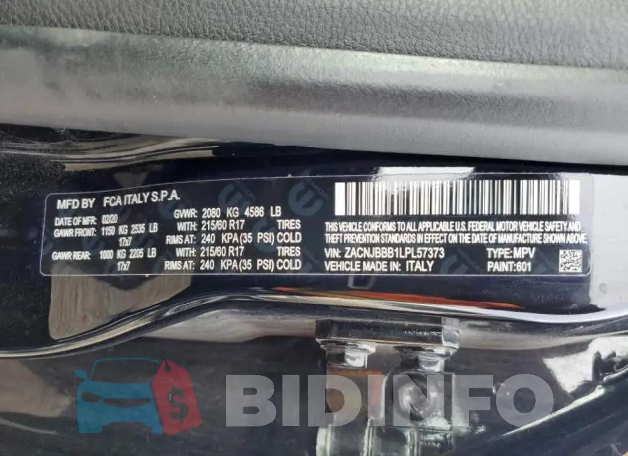 ZACNJBBB1LPL57373 Photo# 13