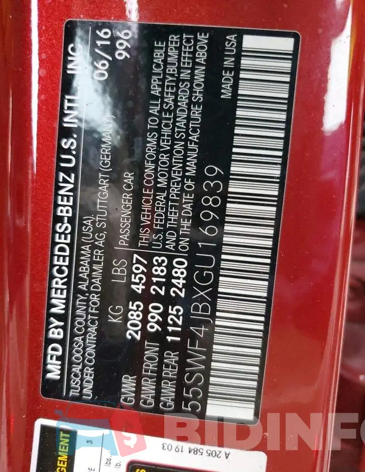 55SWF4JBXGU169839 Photo# 12