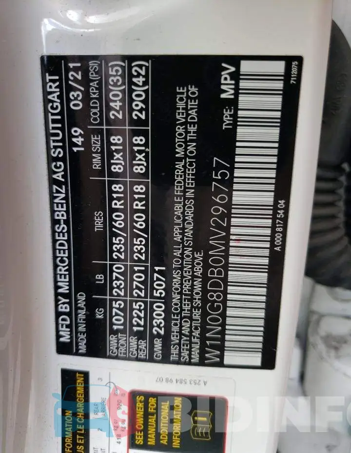 W1N0G8DB0MV296757 Photo# 14