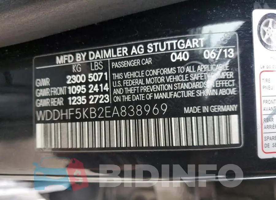 WDDHF5KB2EA838969 Photo# 12