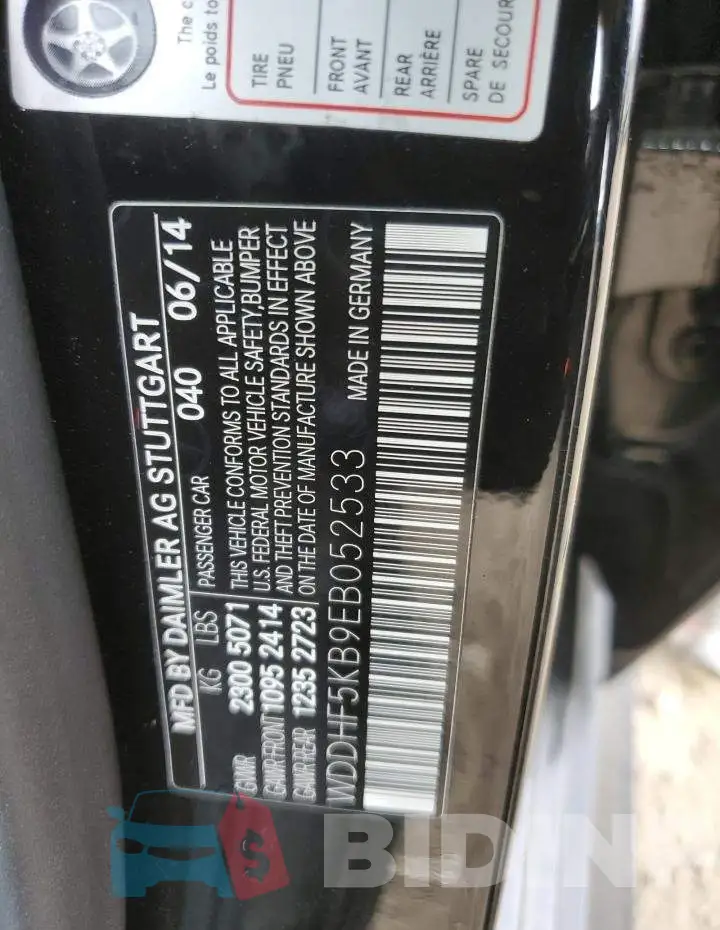 WDDHF5KB9EB052533 Photo# 12