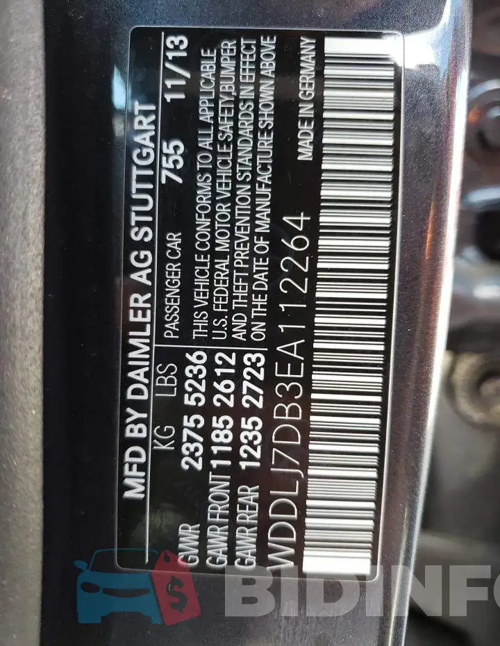 WDDLJ7DB3EA112264 Photo# 13