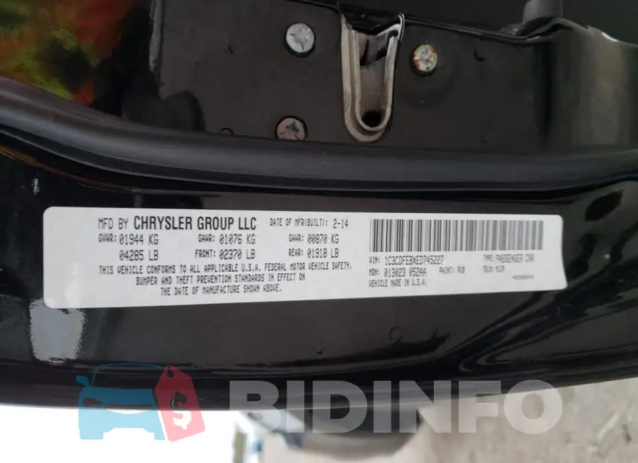 1C3CDFEBXED745227 Photo# 12