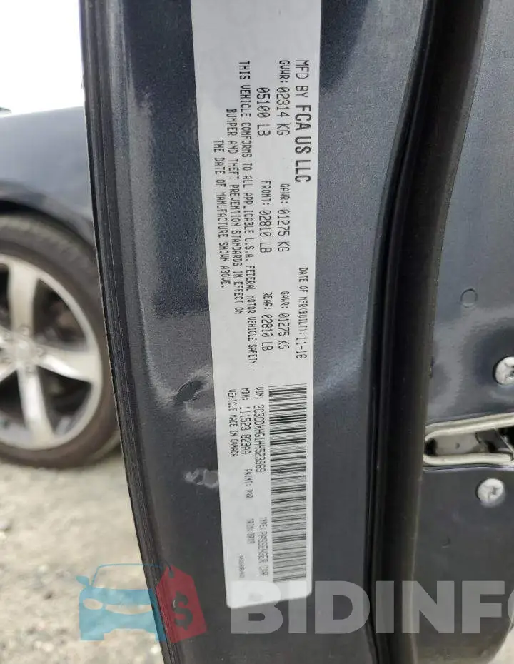 2C3CDXHG1HH523969 Photo# 12