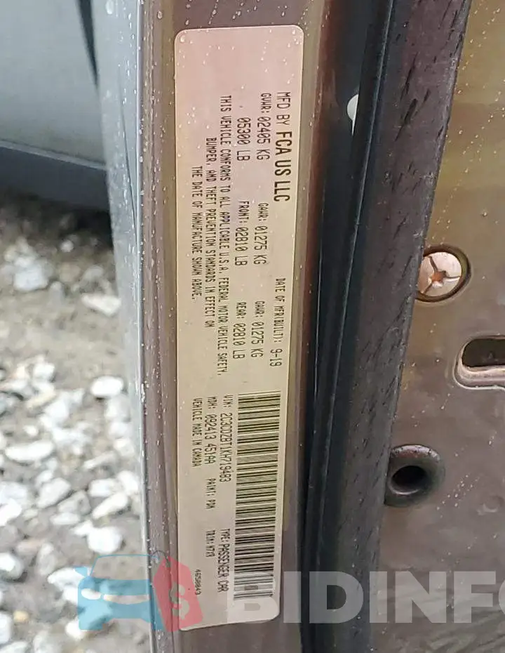 2C3CDZBT1KH719483 Photo# 12