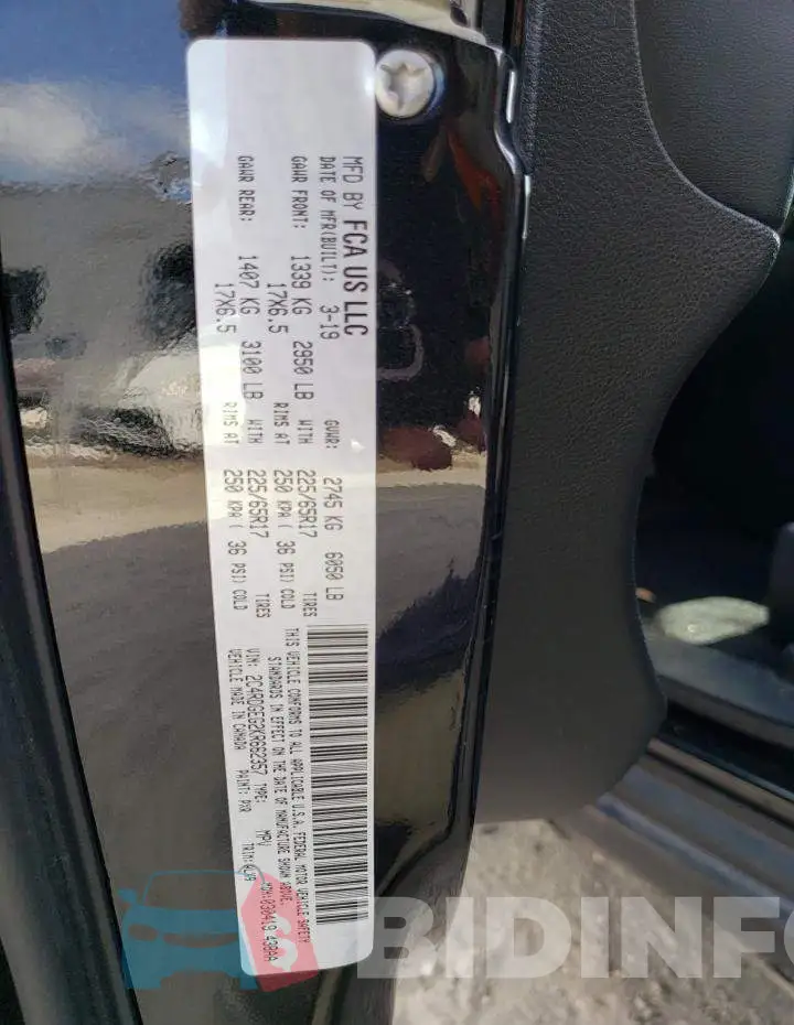 2C4RDGEG2KR662357 Photo# 14
