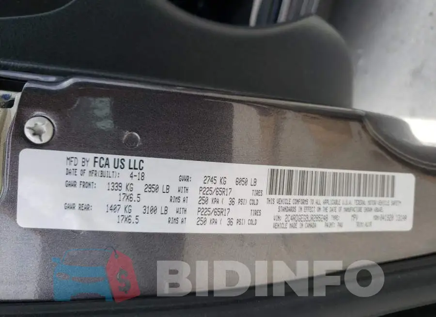 2C4RDGEG9JR285248 Photo# 14