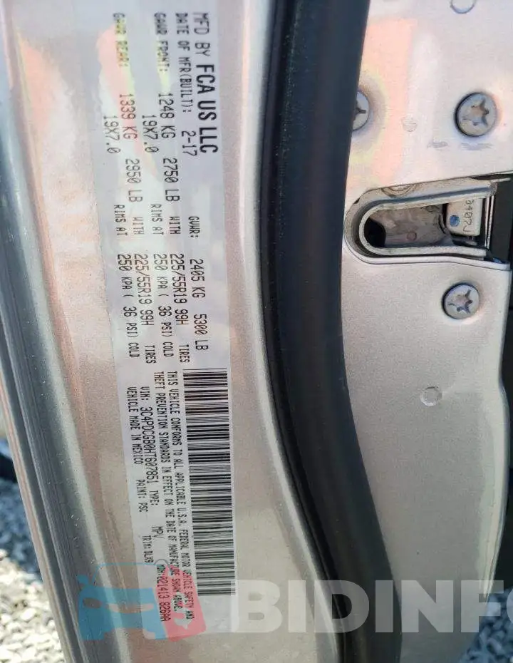 3C4PDCGB0HT607851 Photo# 13