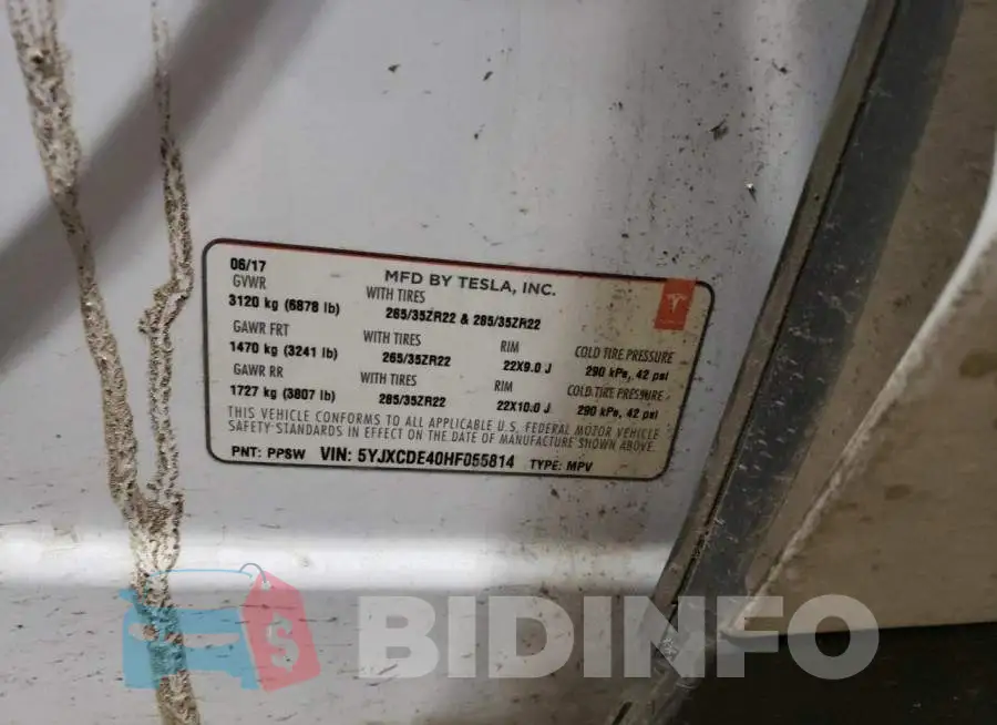 5YJXCDE40HF055814 Photo# 13