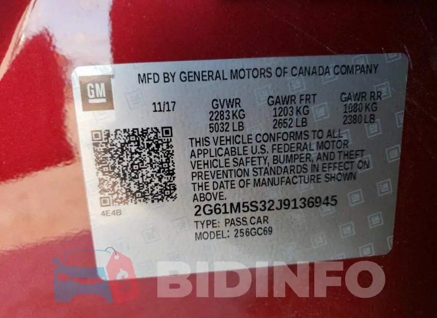 2G61M5S32J9136945 Photo# 12