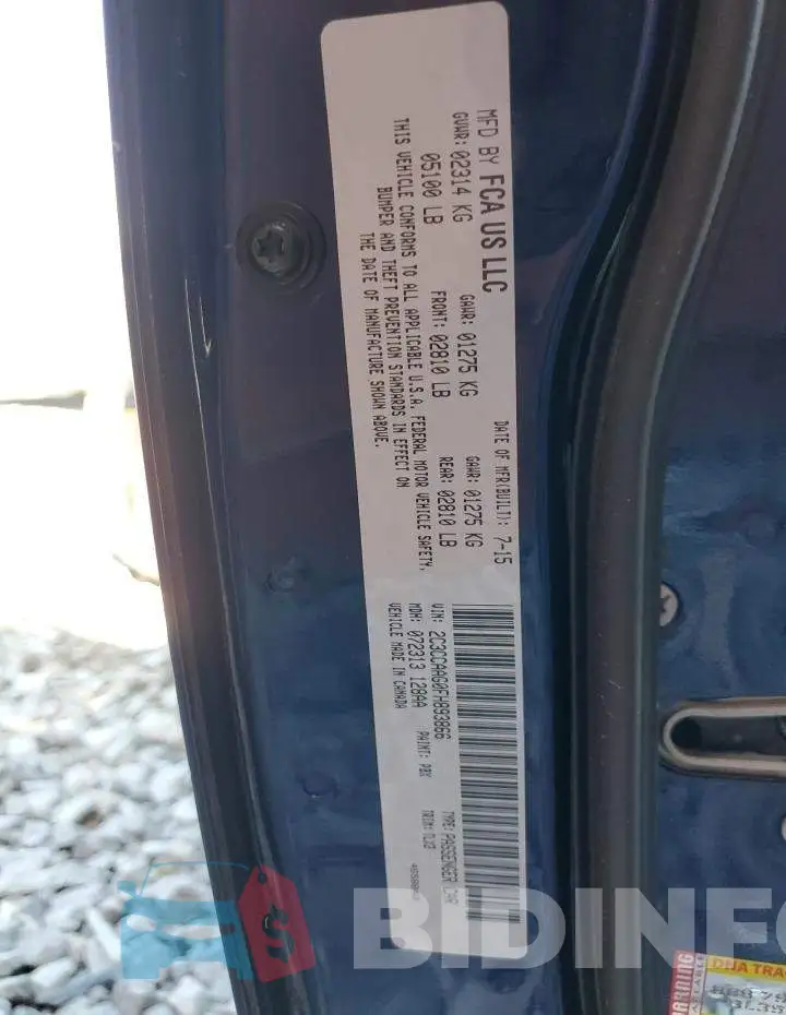 2C3CCAAG0FH893866 Photo# 12