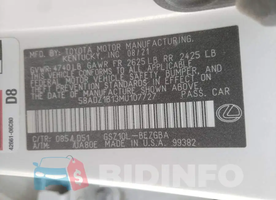 58ADZ1B13MU107727 Photo# 12