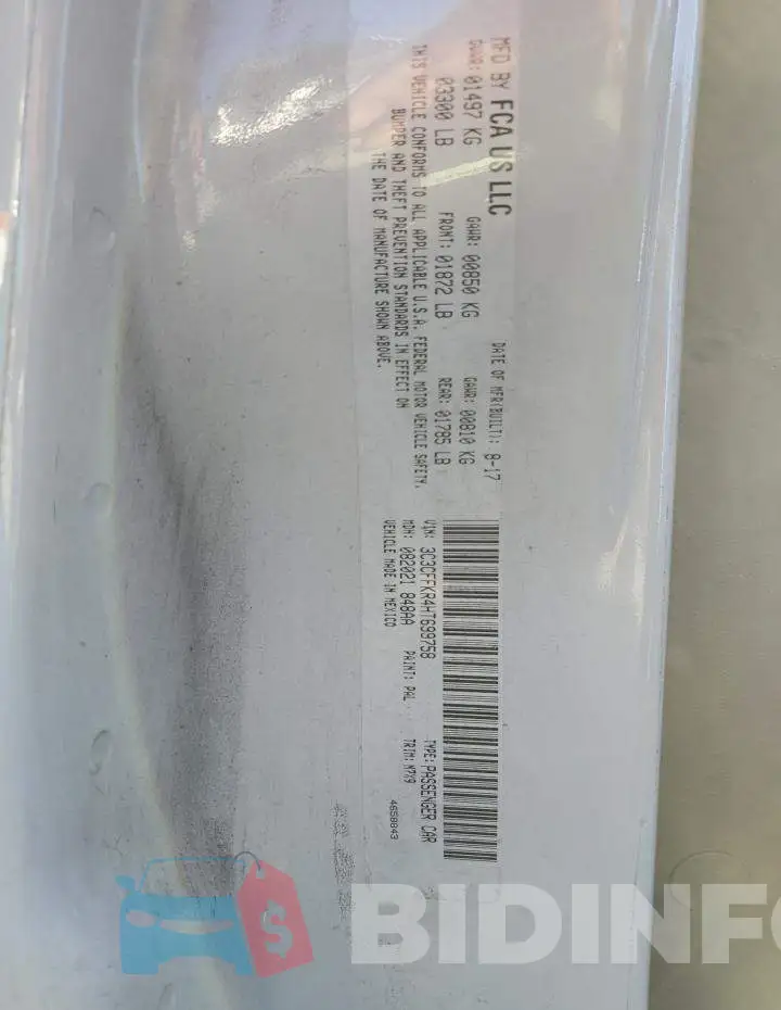 3C3CFFKR4HT699758 Photo# 12