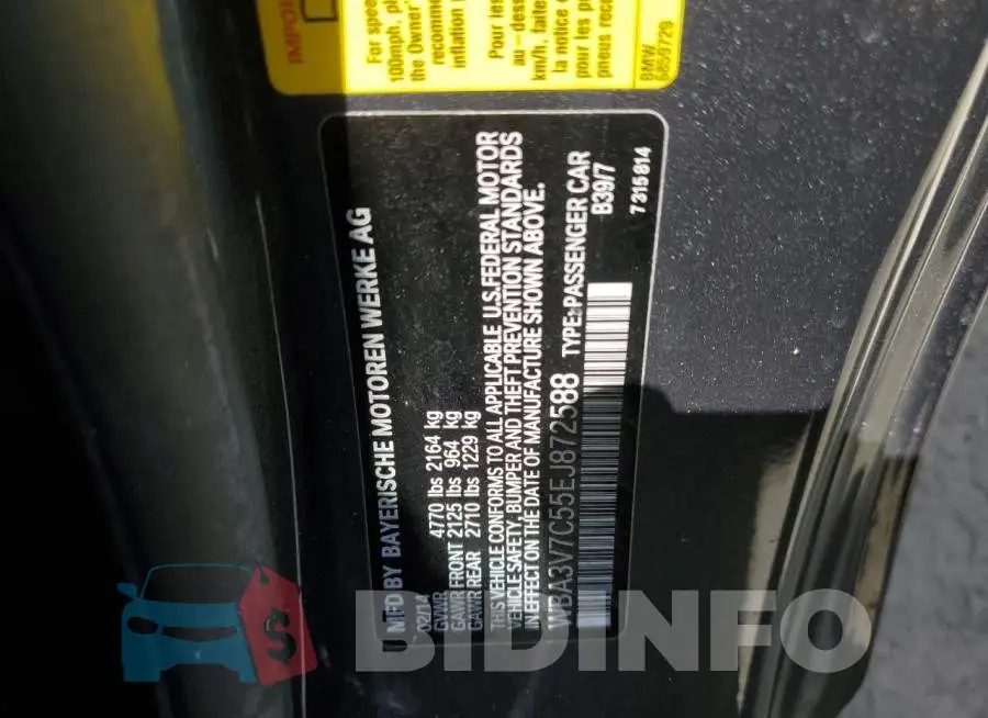WBA3V7C55EJ872588 Photo# 13