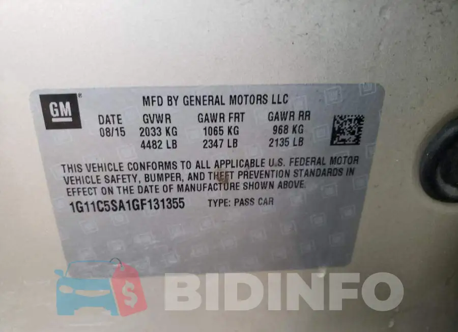 1G11C5SA1GF131355 Photo# 12