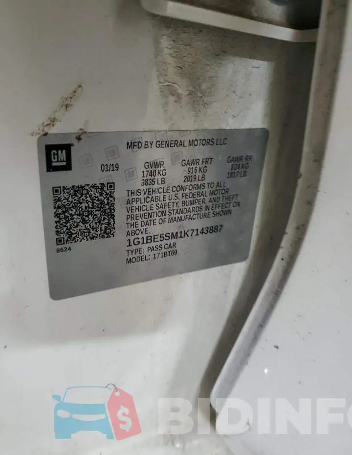 1G1BE5SM1K7143887 Photo# 13