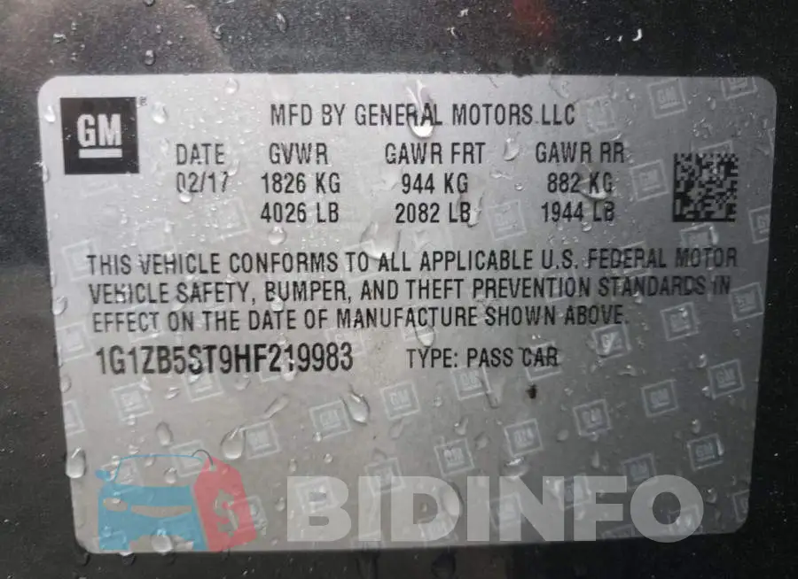 1G1ZB5ST9HF219983 Photo# 12