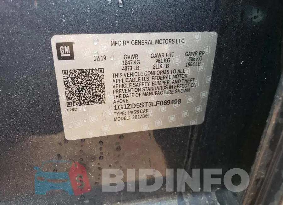 1G1ZD5ST3LF069498 Photo# 12