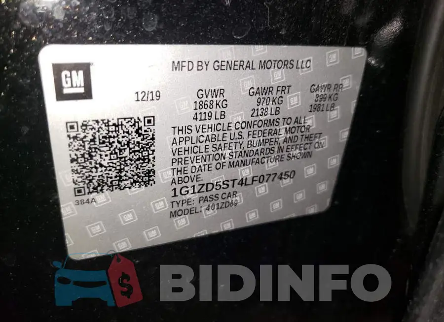 1G1ZD5ST4LF077450 Photo# 12