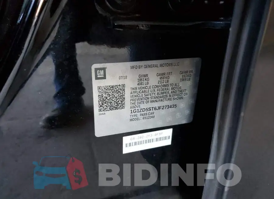1G1ZD5ST6JF273435 Photo# 12