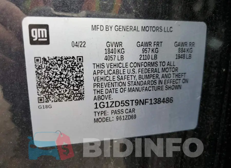 1G1ZD5ST9NF138486 Photo# 12