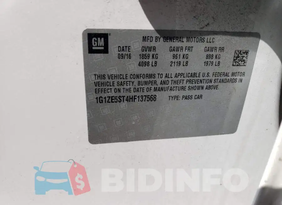 1G1ZE5ST4HF137568 Photo# 12