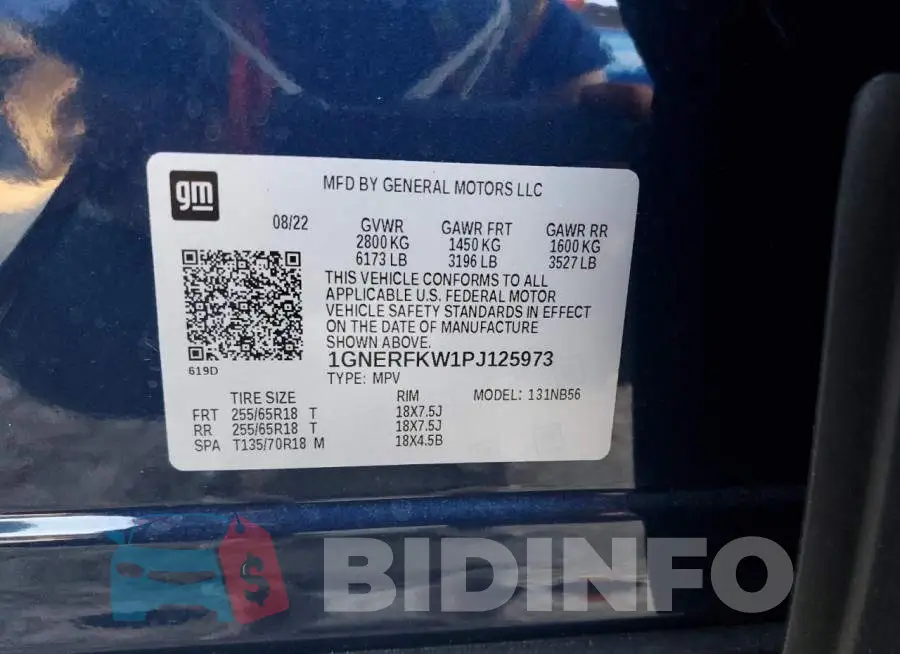 1GNERFKW1PJ125973 Photo# 13