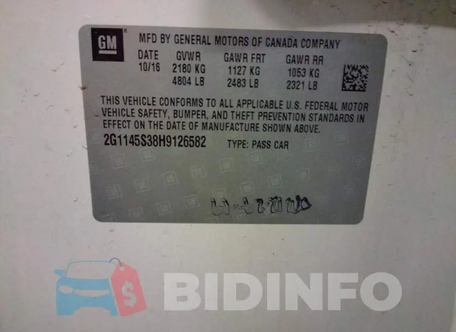 2G1145S38H9126582 Photo# 12