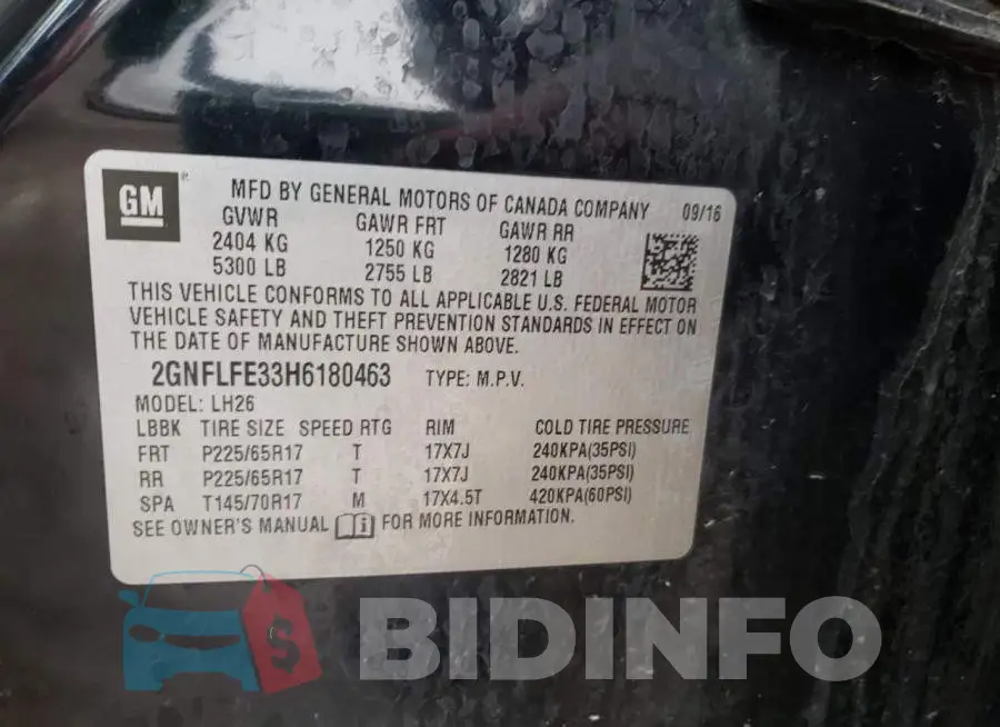 2GNFLFE33H6180463 Photo# 13