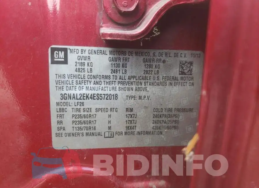 3GNAL2EK4ES572018 Photo# 13